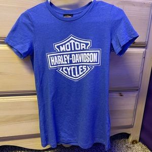 blue harley davidson t shirt